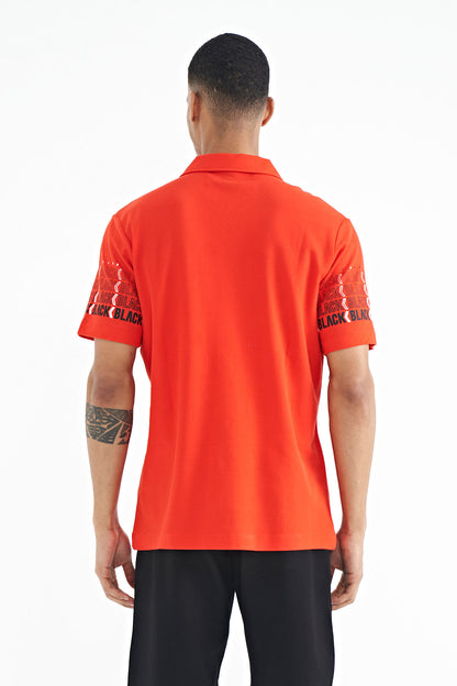 Fiesta Printed Collar Detailed Polo Standard Fit Men's T-shirt - 88240