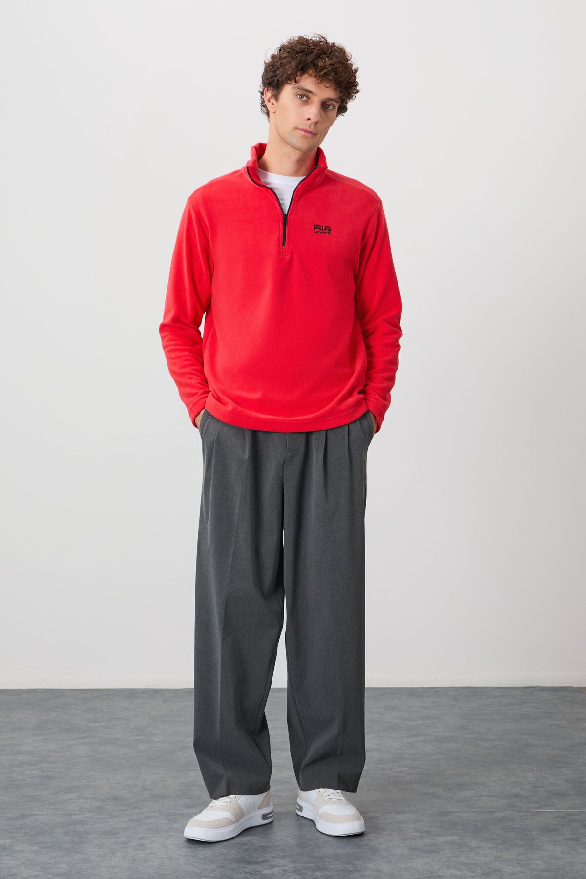 River Fiesta Thick Collar Men's Fleece Sweatshirt - 88310