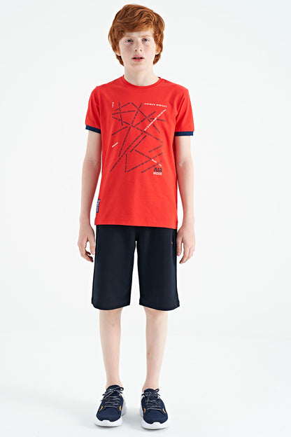 Fiesta Minimal Print Standard Fit O Neck Boys T-Shirt - 11132