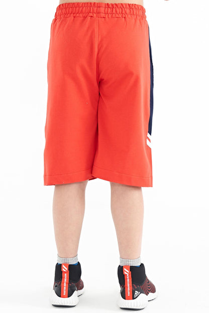 Fiesta Embroidered Pattern Laced Standard Fit Boys' Shorts - 11124