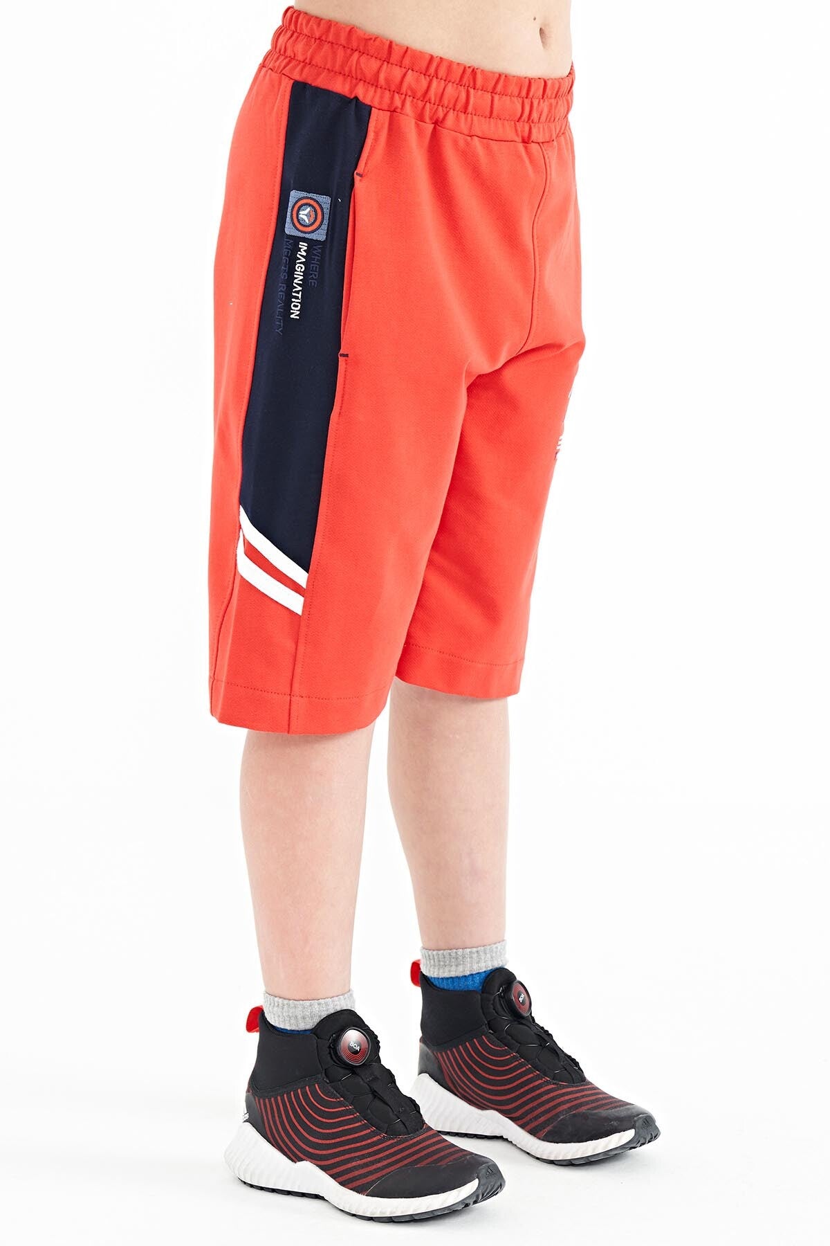 Fiesta Embroidered Pattern Laced Standard Fit Boys' Shorts - 11124