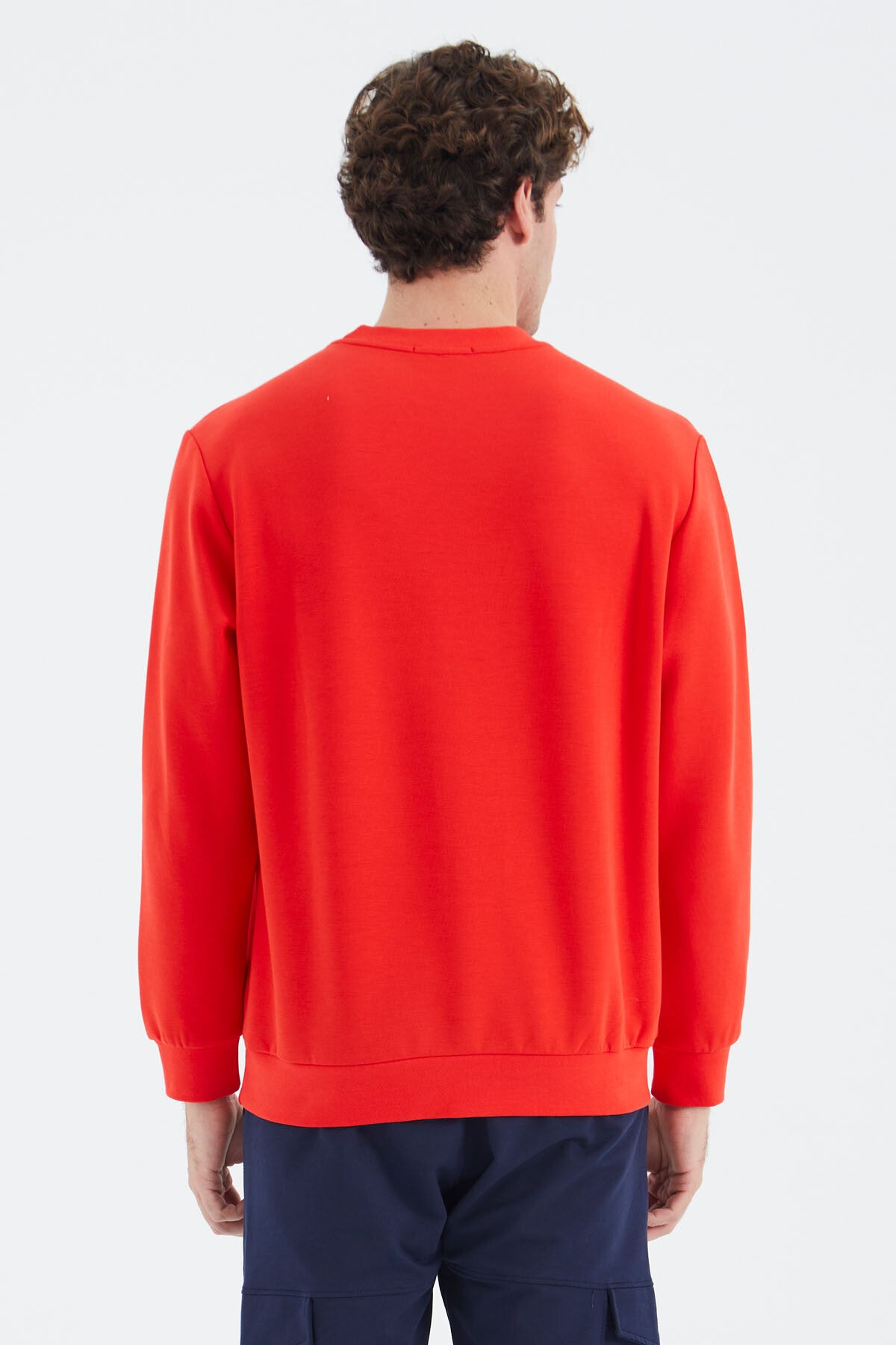 Fiesta O Neck Print Detailed Relax Fit Men's Sweatshirt - 88283