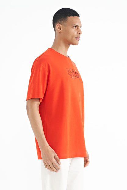 Fiesta Front and Back Printed O Neck Oversize Men's T-shirt - 88224