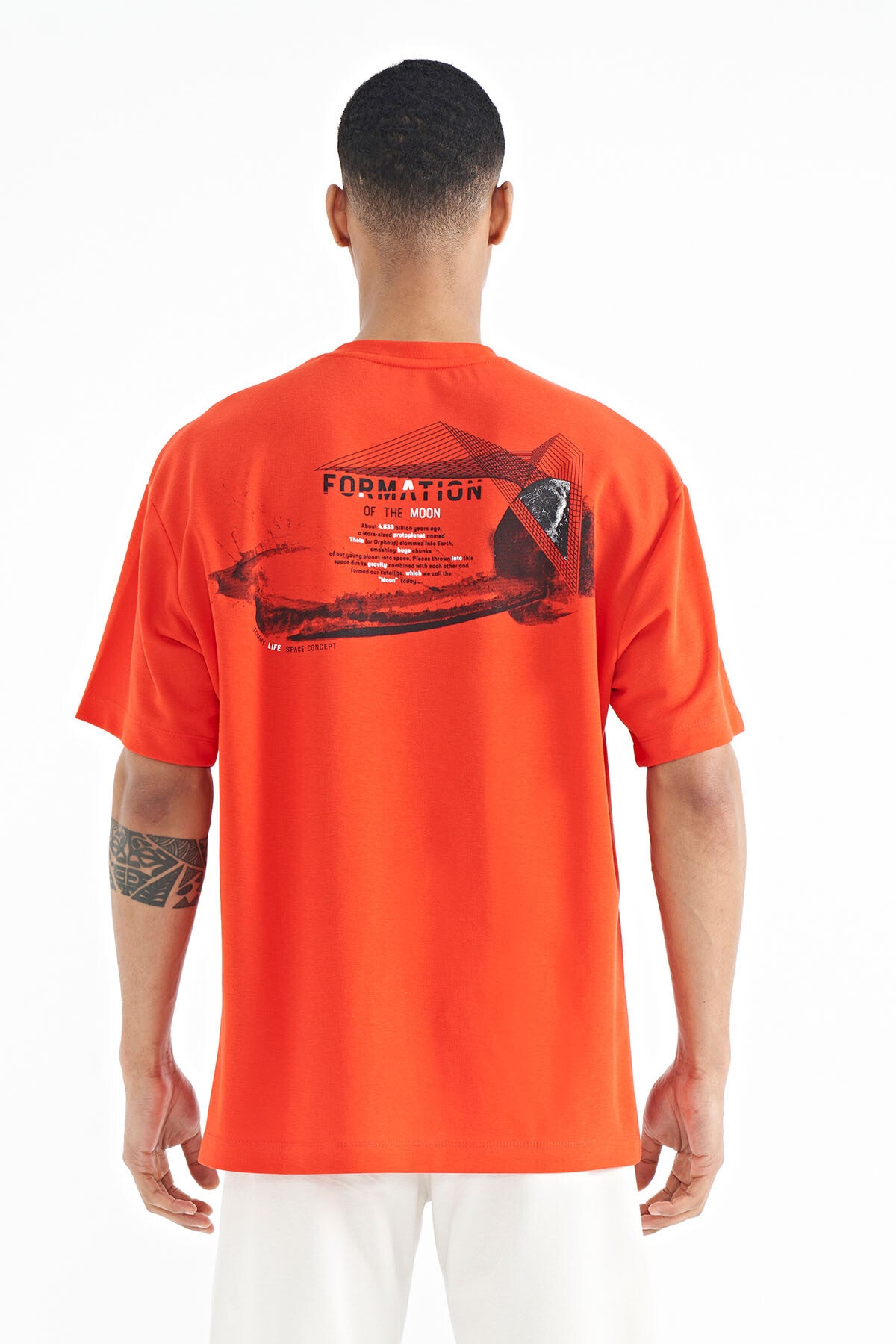 Fiesta Front and Back Printed O Neck Oversize Men's T-shirt - 88224