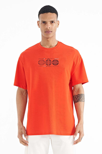 Fiesta Front and Back Printed O Neck Oversize Men's T-shirt - 88224