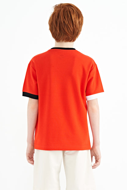 Fiesta Color Transition Embroidered Oversize Boys T-Shirt - 11159