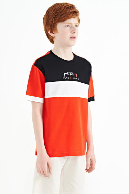 Fiesta Color Transition Embroidered Oversize Boys T-Shirt - 11159