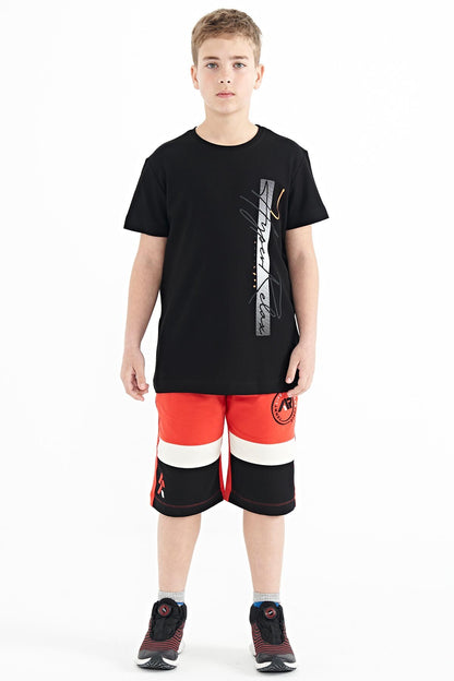 Fiesta Colorful Printed Laced Embroidery Detailed Standard Pattern Boys Shorts - 11129