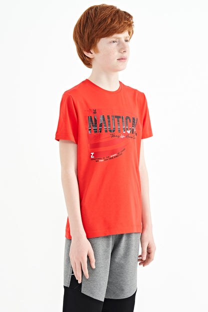 Fiesta Print O Neck Standard Fit Boys' T-Shirt - 11100