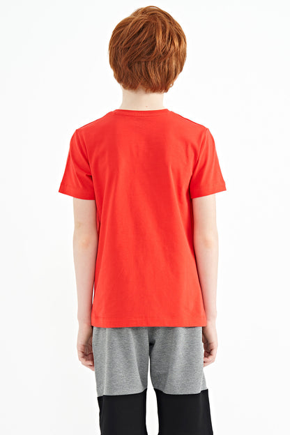 Fiesta Print O Neck Standard Fit Boys' T-Shirt - 11100