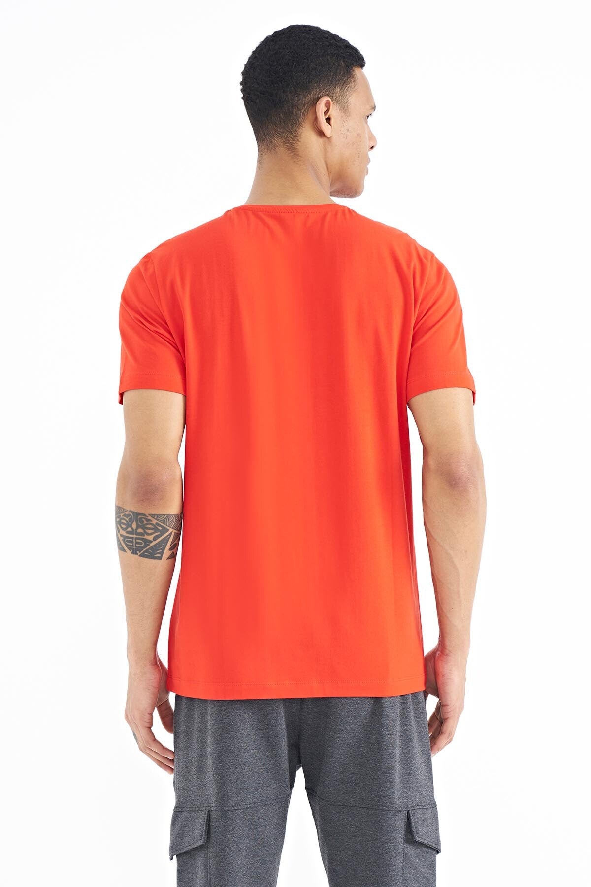Fiesta Print Lettering O Neck Standard Fit Men's T-Shirt - 88174