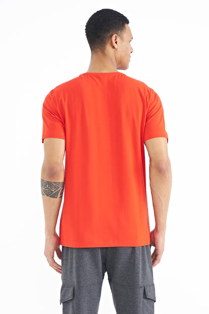 Fiesta Print Lettering O Neck Standard Fit Men's T-Shirt - 88174