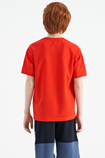 Fiesta Print O Collar Oversize Boys' T-Shirt - 11151