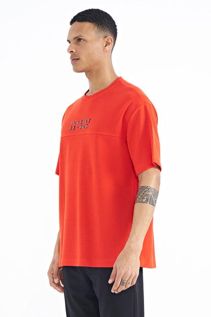 Fiesta Printed Oversize O Collar Men's T-Shirt - 88178