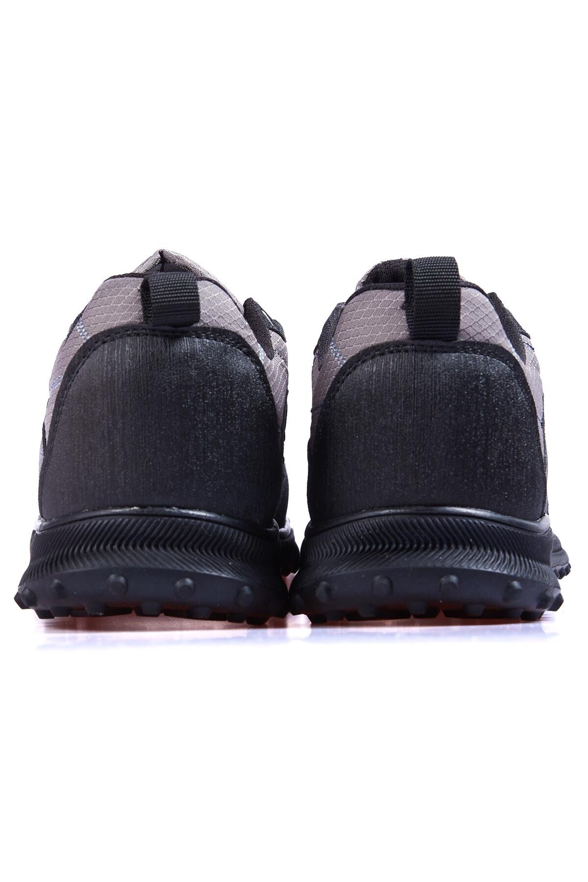 Smoked Laced Detail PU Leather Men's Sports Shoe - 89114