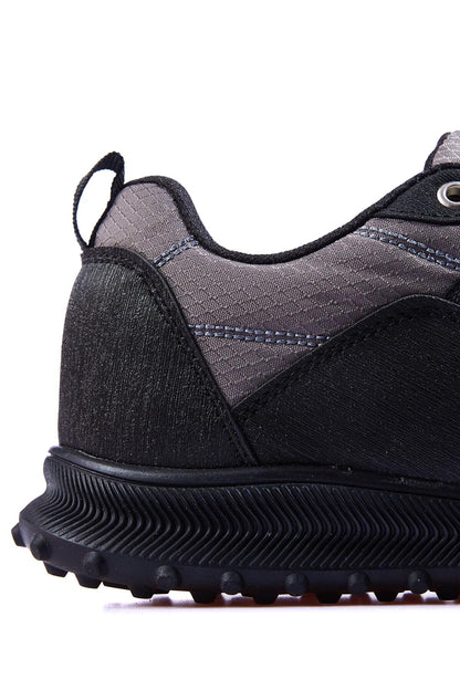 Smoked Laced Detail PU Leather Men's Sports Shoe - 89114