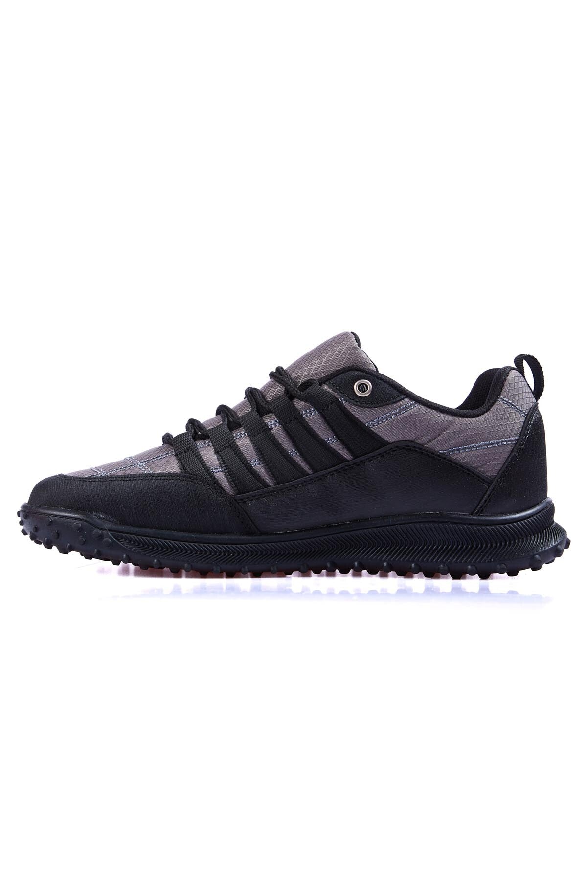 Smoked Laced Detail PU Leather Men's Sports Shoe - 89114