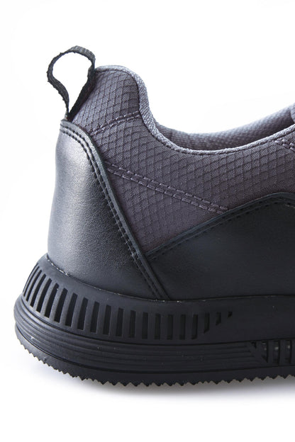 Smoked Laced Quilted PU Leather Detailed Men's Sports Shoes - 89096