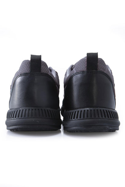 Smoked Laced Quilted PU Leather Detailed Men's Sports Shoes - 89096