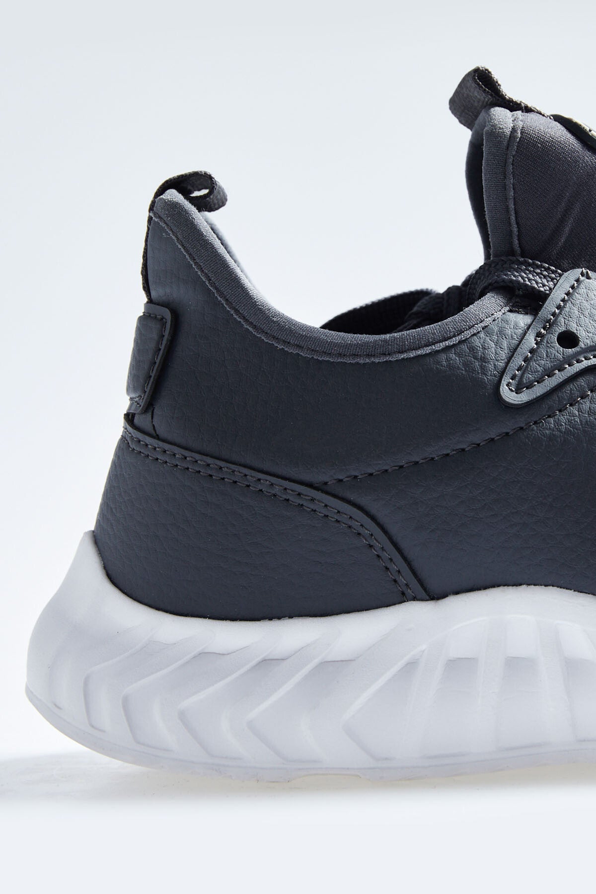 Smoked High Sole Laced PU Leather Men's Sports Shoes - 89115