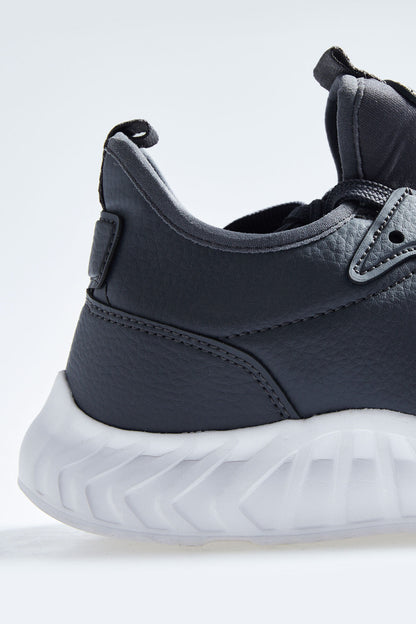 Smoked High Sole Laced PU Leather Men's Sports Shoes - 89115