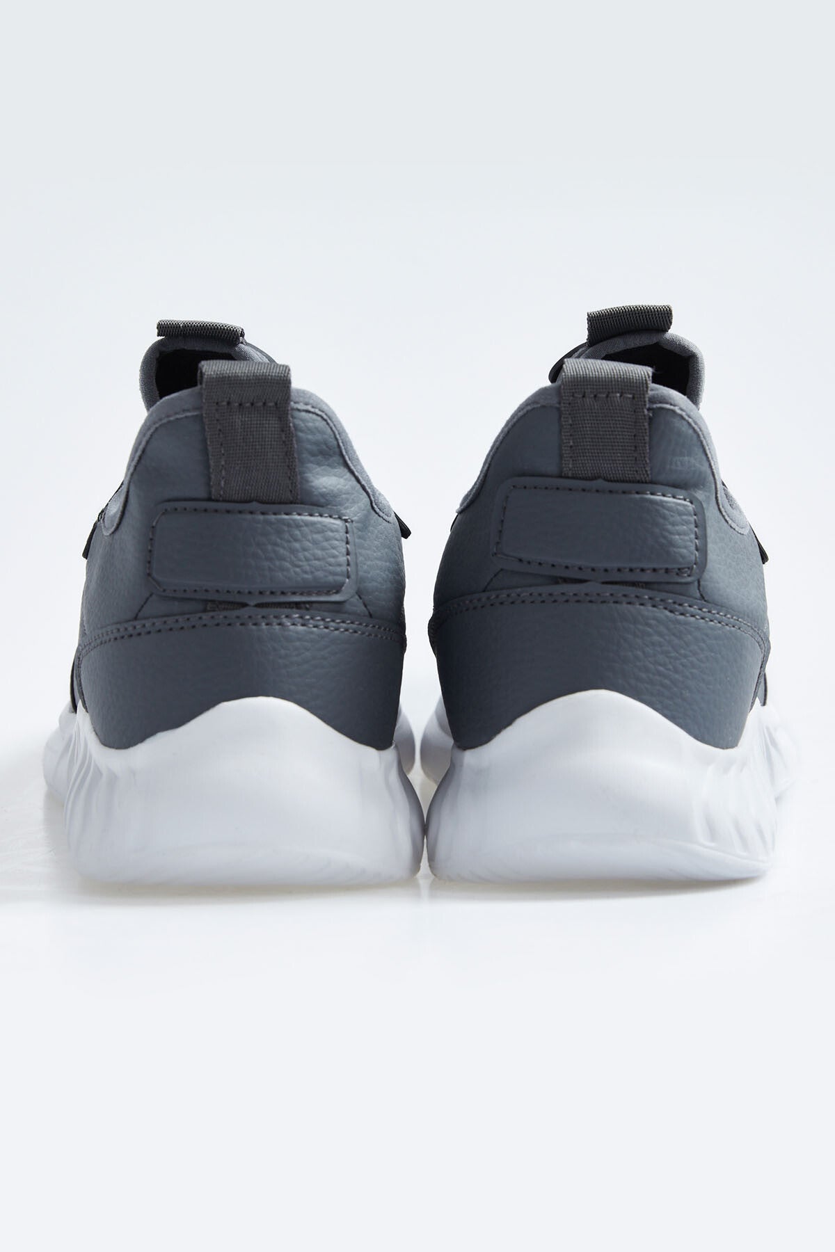 Smoked High Sole Laced PU Leather Men's Sports Shoes - 89115