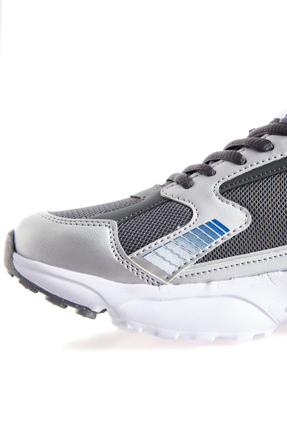 Smoked High Sole File Detailed PU Leather Men's Sports Shoes - 89121