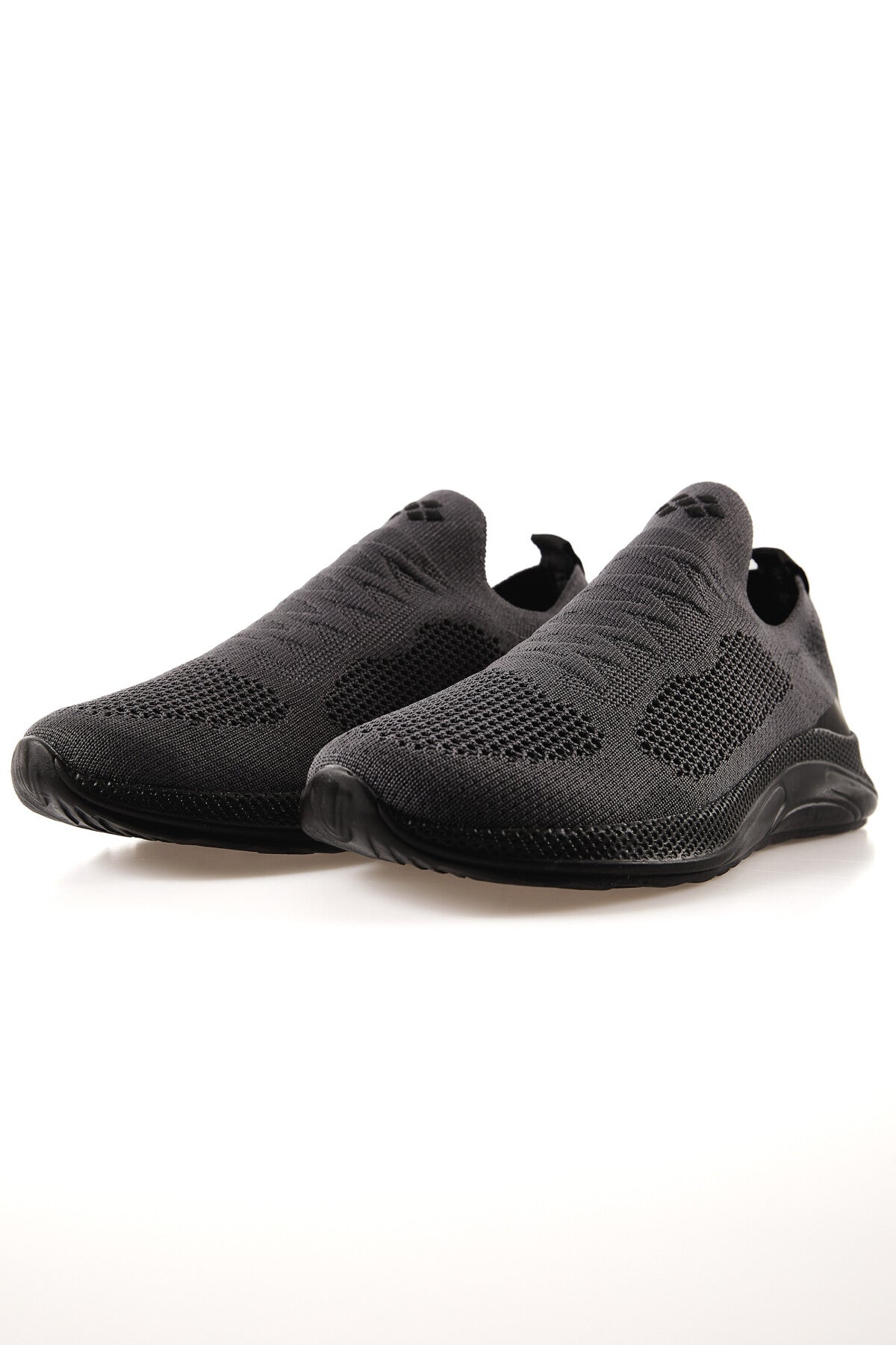 Smoked High Sole Ribbed Laceless Lightweight Flexible Men's Sports Shoes - 89120