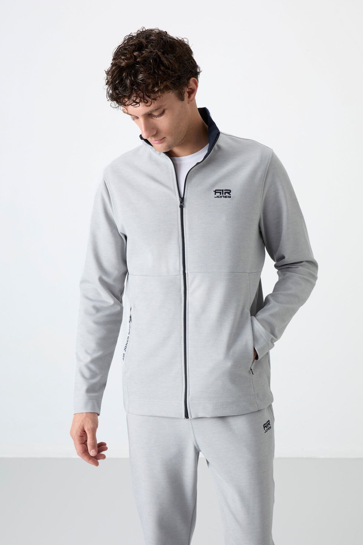 Carlos Grey Standard Mold Men's Tracksuit Set - 85209