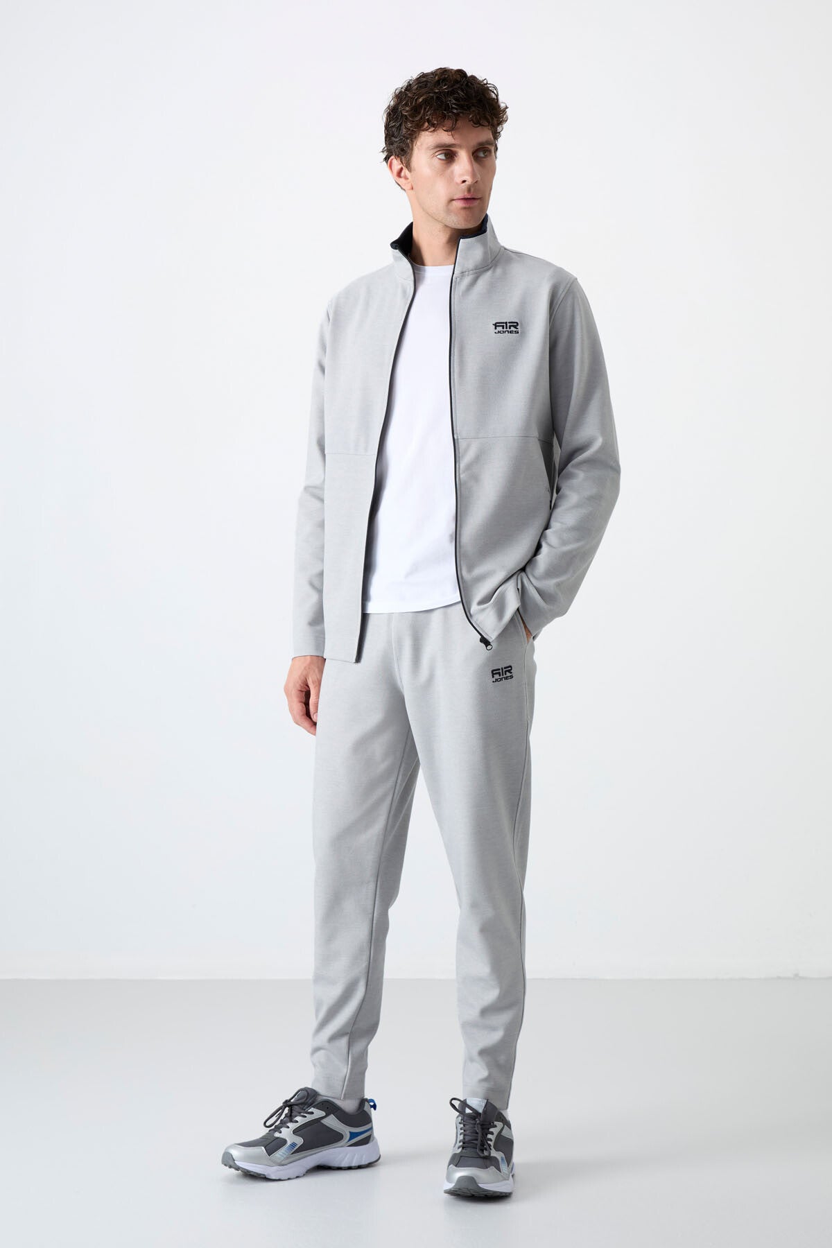 Carlos Grey Standard Mold Men's Tracksuit Set - 85209