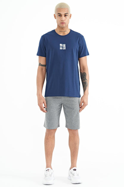 Antony Grey Melange Standard Fit Men's Shorts - 81247