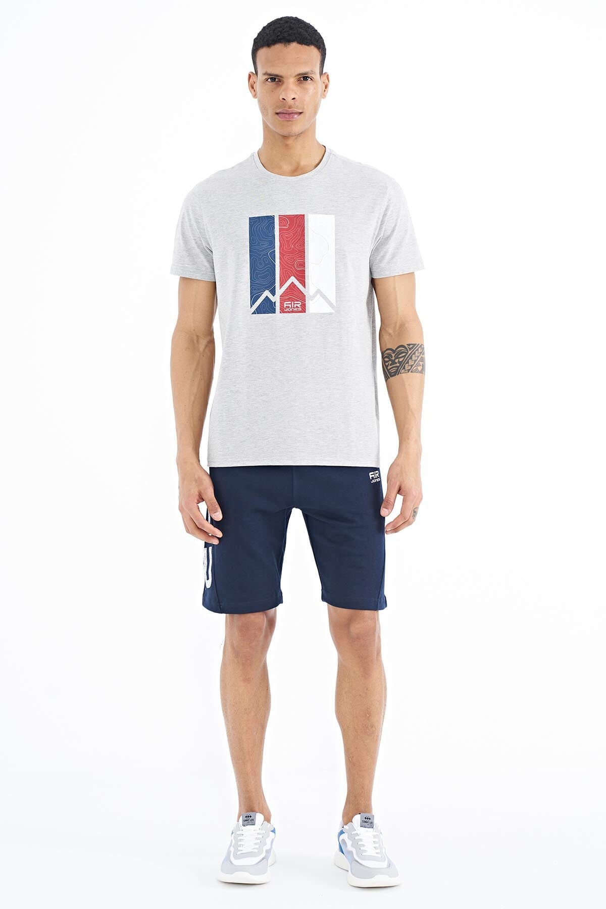 Dean Grey Standard Fit Men's T-Shirt - 88211
