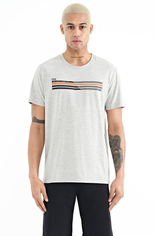 Stew Grey Melanj O Collar Men's T-Shirt - 88229