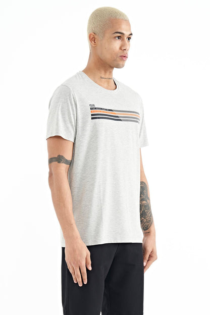 Stew Grey Melanj O Collar Men's T-Shirt - 88229