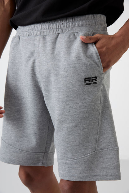 Amos Grey Melange Printed Men's Shorts - 81246