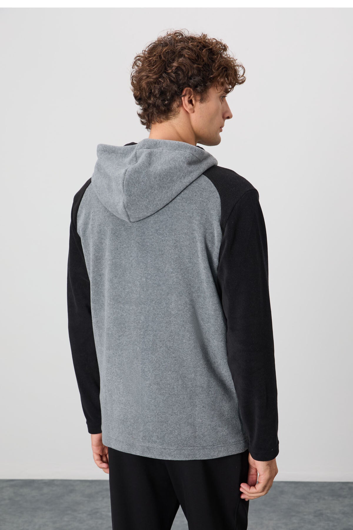 Connell Gray Melange Relax Fit Polar Men's Sweatshirt - 88313