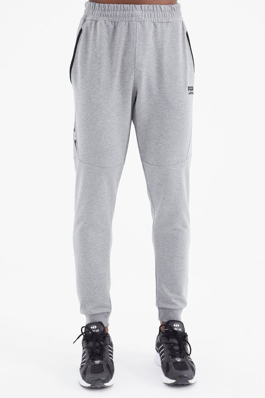 Daniel Grey Melange Jogger Men's Tracksuit Bottom - 82116