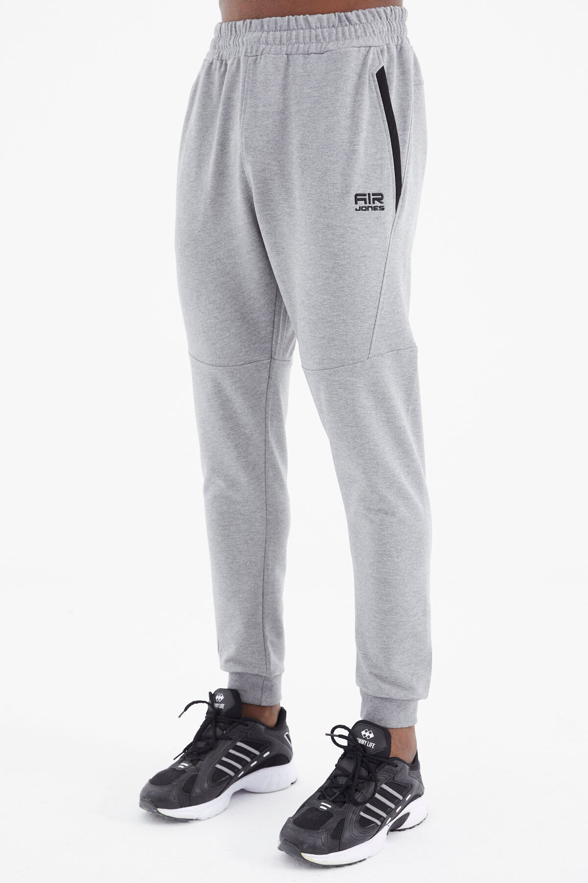 Daniel Grey Melange Jogger Men's Tracksuit Bottom - 82116