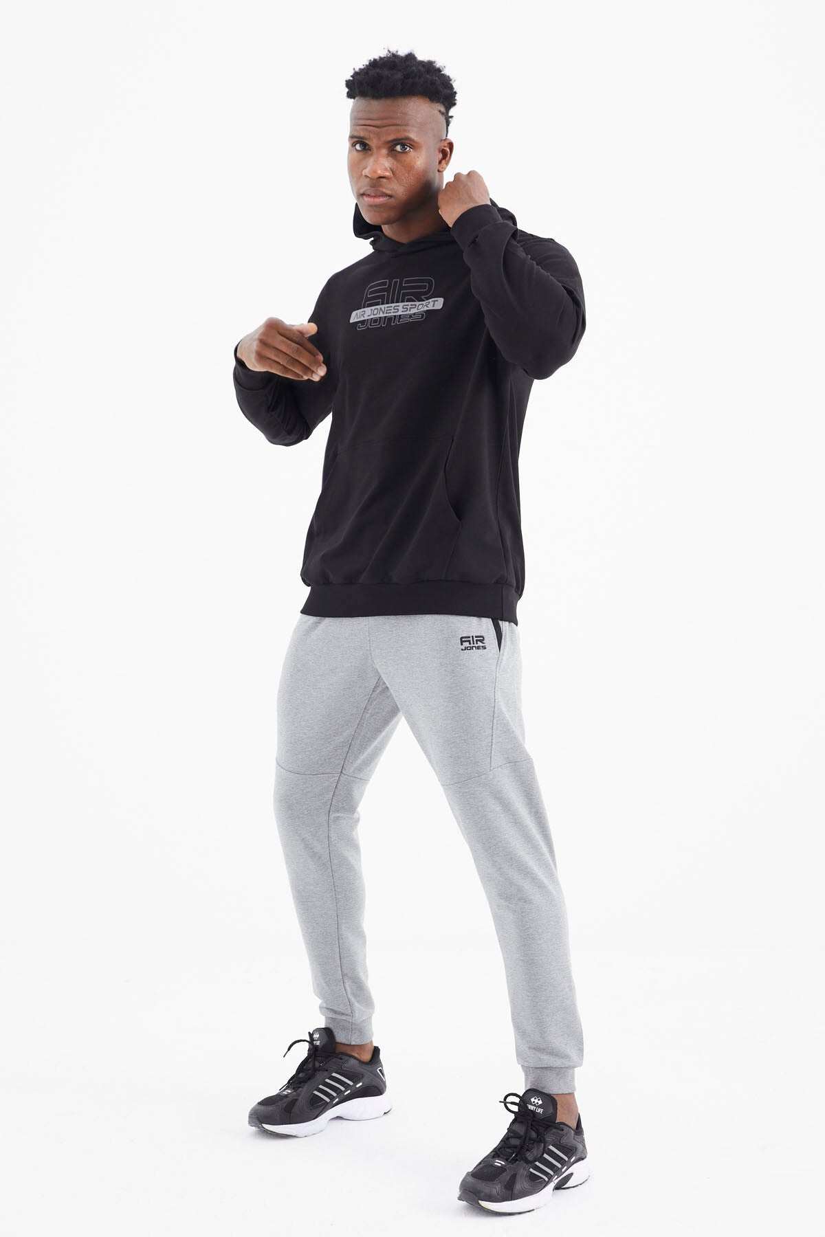 Daniel Grey Melange Jogger Men's Tracksuit Bottom - 82116