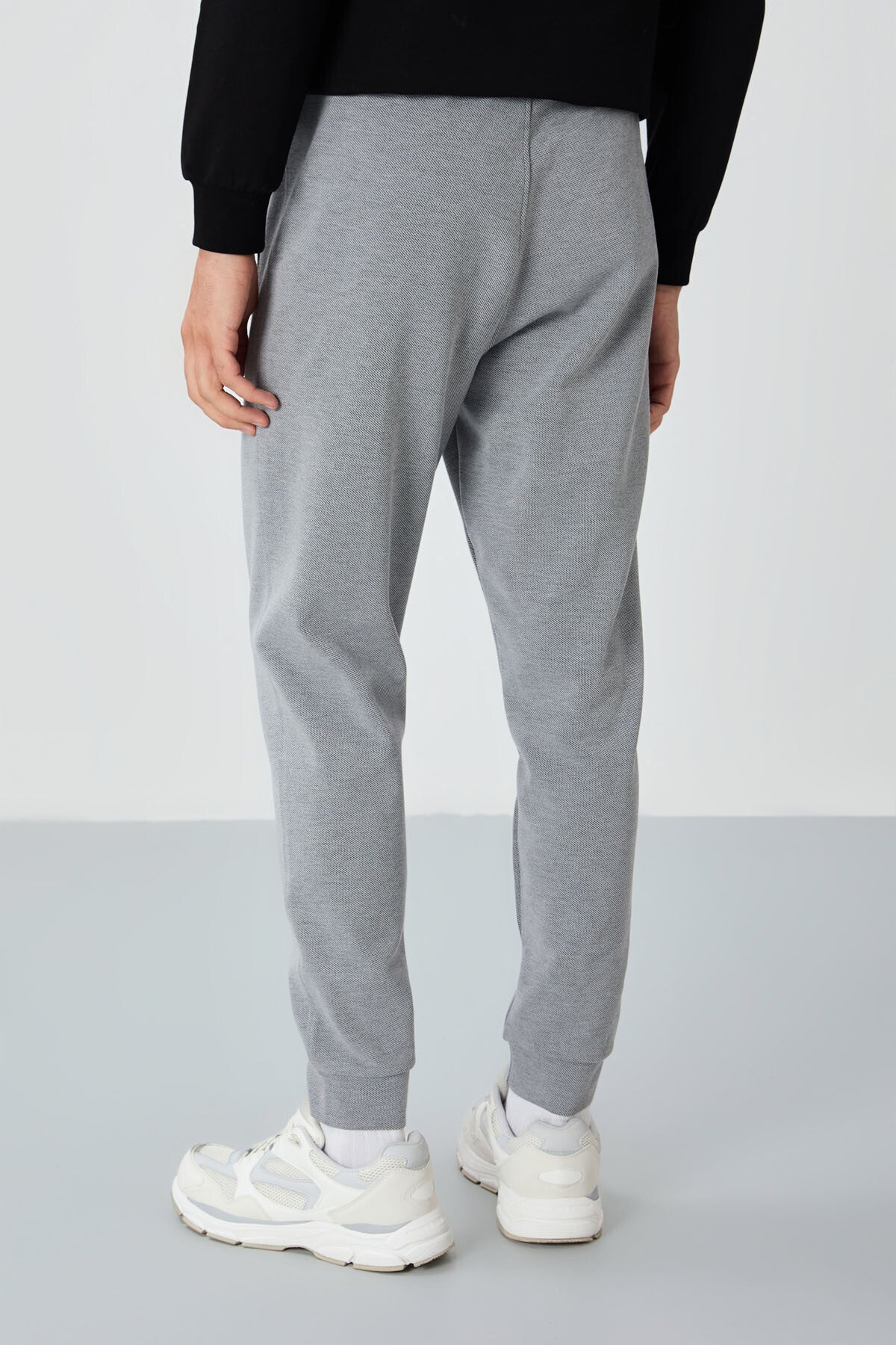 Grey Melange Jogger Men's Tracksuit Bottom - 82113