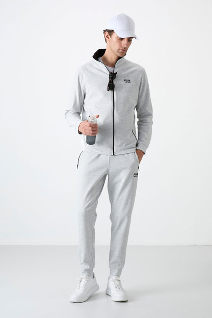 Hugo Grey Melange Jogger Men's Tracksuit Set - 85198