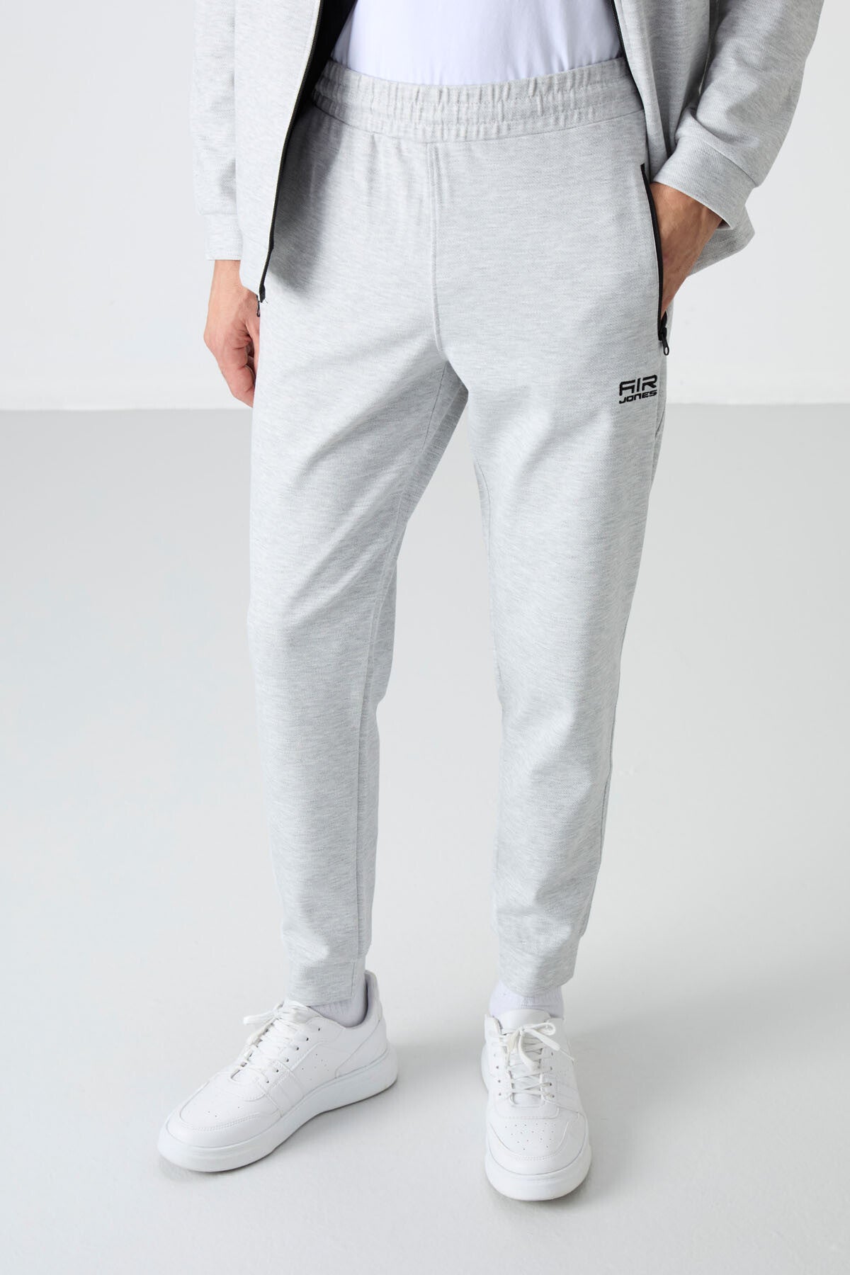 Hugo Grey Melange Jogger Men's Tracksuit Set - 85198
