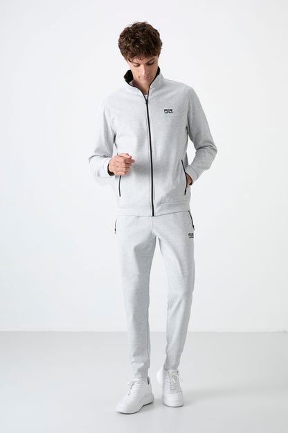 Hugo Grey Melange Jogger Men's Tracksuit Set - 85198
