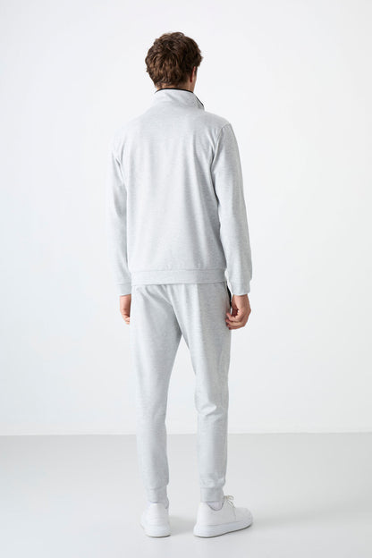 Hugo Grey Melange Jogger Men's Tracksuit Set - 85198