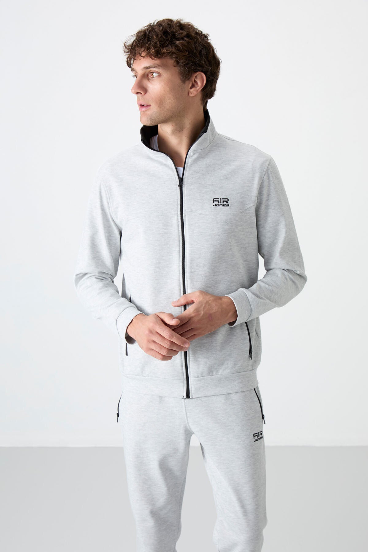 Hugo Grey Melange Jogger Men's Tracksuit Set - 85198