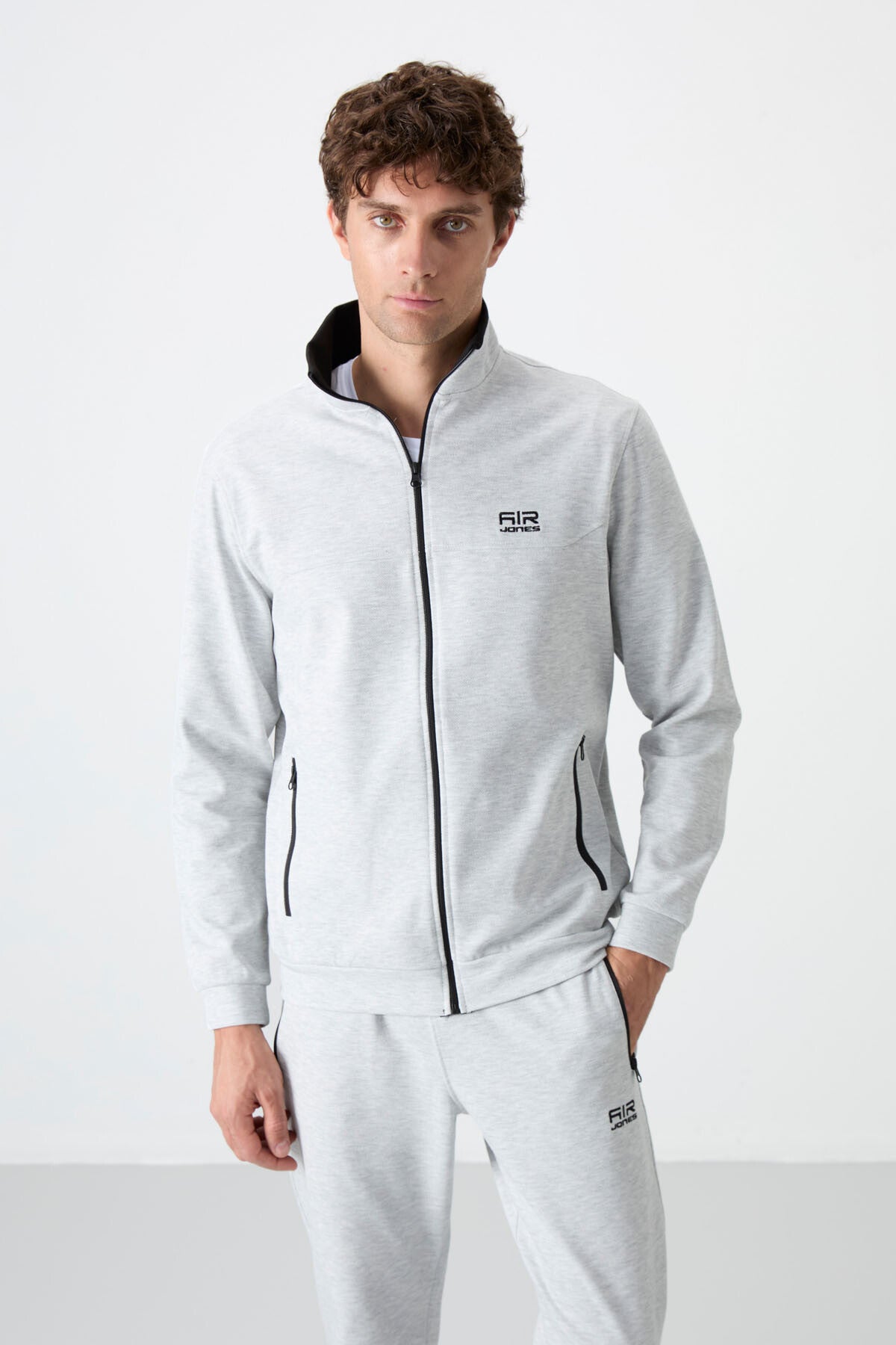 Hugo Grey Melange Jogger Men's Tracksuit Set - 85198