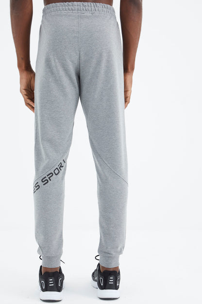 Gale Gray Melange Jogger Men's Tracksuit Bottom - 82111