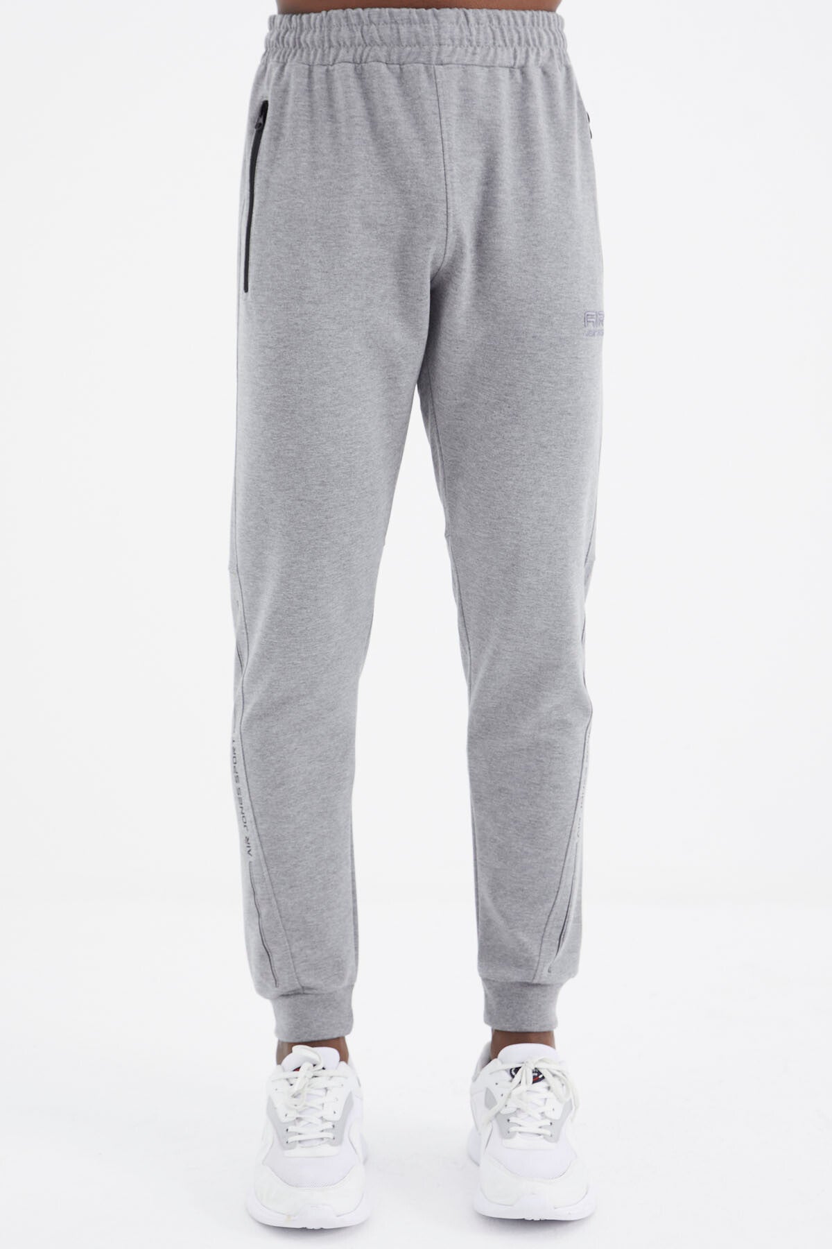 Harold Grey Melange Jogger Men's Tracksuit Bottom - 82112