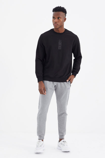 Harold Grey Melange Jogger Men's Tracksuit Bottom - 82112