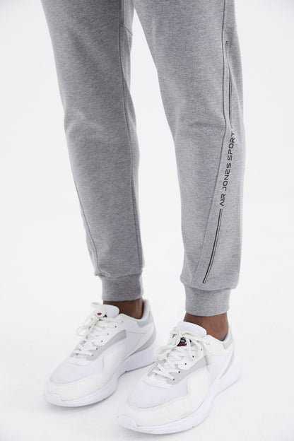 Harold Grey Melange Jogger Men's Tracksuit Bottom - 82112